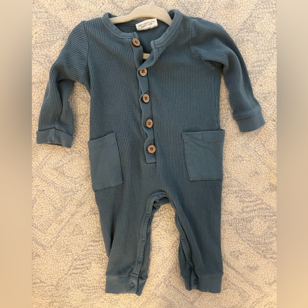 City Mouse Waffle Romper